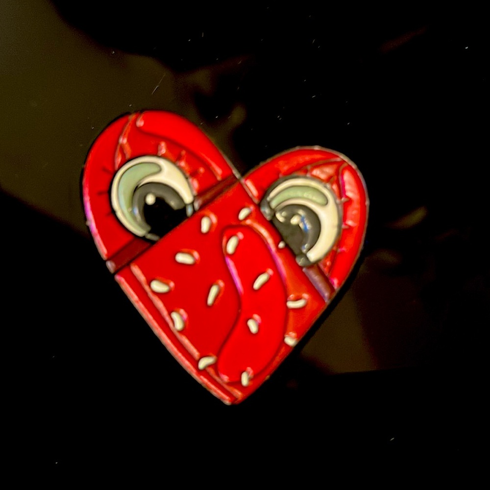 Heart Cartoon Brooch
